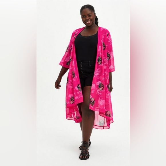 Torrid Ribbed Scoop Neck Lace Strap Tank 5/5X/28 - Picture 5 of 8